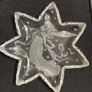 Glass Cherub dish
